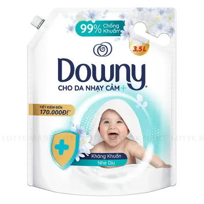 Nước Xả Vải Downy Kháng Khuẩn Nhẹ Dịu Túi 3.5L