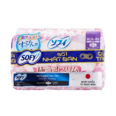 Băng Vệ Sinh Sofy Comfort Ultra 26cm Cánh 17 Miếng