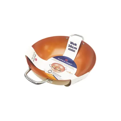Chảo Xào Đáy Từ Super Chef Hợp Kim Tráng Men W1536 36cm