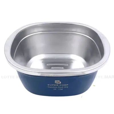 Thau Vuông Inox 304 Super Chef SC-DB3320 Size 20cm