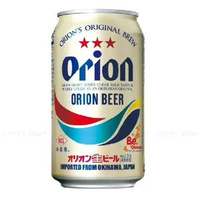 Bia Orion Draft 5% ABV Lon 350ml