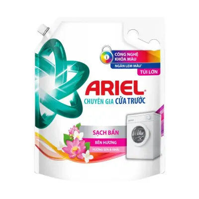 Nước Giặt Ariel Hương Sen và Nhài Cho Máy Giặt Cửa Trước Túi 3.05kg