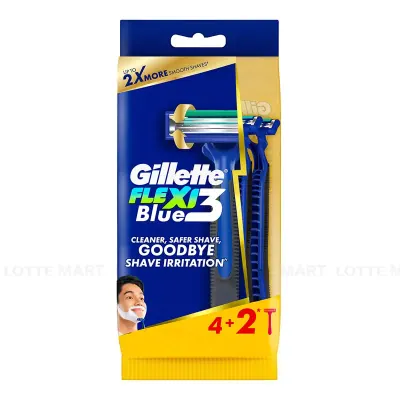 Dao Cạo Râu Gillette Blue3 Flexi Gói 4+2