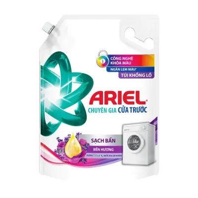 Nước Giặt Ariel Hương Hoa Oải Hương Cho Máy Giặt Cửa Trước Túi 3.7kg