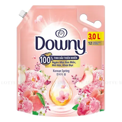 Nước Xả Vải Downy Hương Hoa & Trái Cây Xuân Hàn Quốc Túi 3L