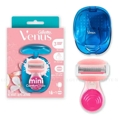 Bộ Dao Cạo Râu Gillette Venus Mini Comfort Glide Hương Trà Trắng Hộp 1 Cán Dao và 1 Đầu Dao