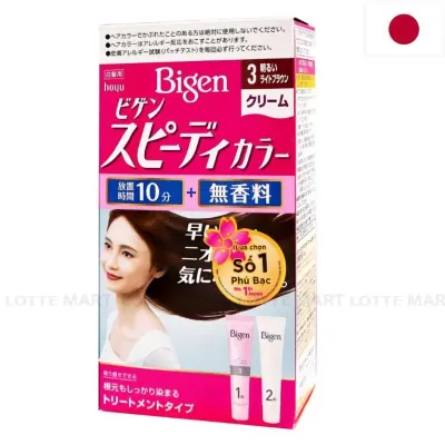 Kem Nhuộm Tóc Bigen Cream 3 Nâu Nhạt