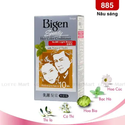 Kem Nhuộm Tóc Bigen Speedy 885 Nâu Nhạt