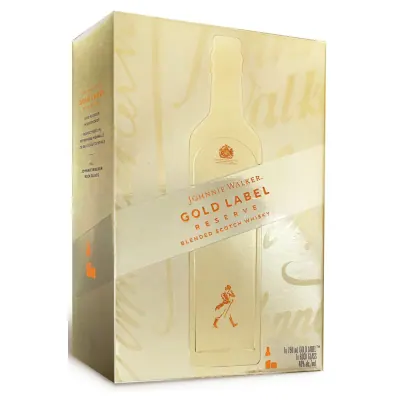 Hộp Xuân Rượu Johnnie Walker GoldLabel Y25 40% 750ml+ly