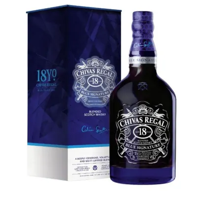 Rượu Blended Whisky Chivas 18 Blue Signature 40% ABV Chai 700ml