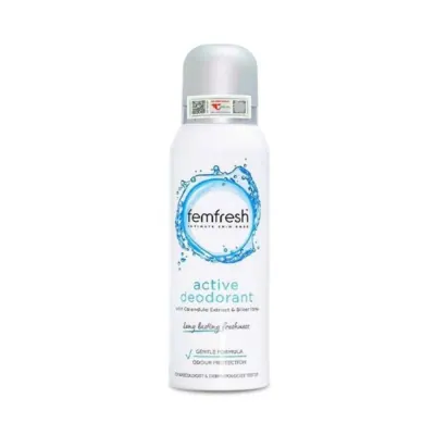 Xịt Khử Mùi, Vi Khuẩn Femfresh Active125ml - F