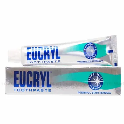 Kem Đánh Răng Eucryl Trắng Răng Hương Bạc Hà Tuýp 50ml