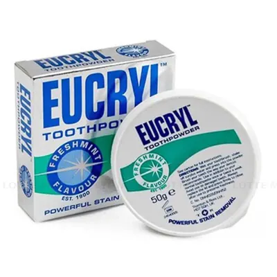 Bột Trắng Răng Eucryl Hương Bạc Hà Hộp 50g