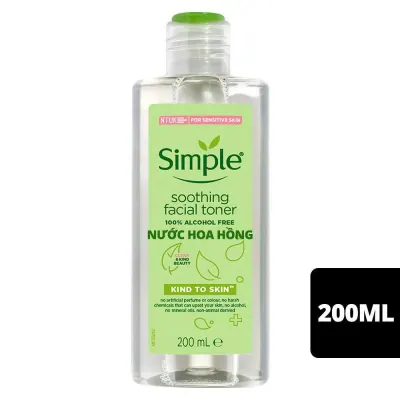 Nước Hoa Hồng Simple Làm Dịu Da và Cấp Ẩm 200ml