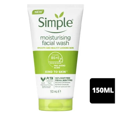 Sữa Rửa Mặt Simple Dưỡng Ẩm Cho Da Khỏe và Mịn Màng 150ml