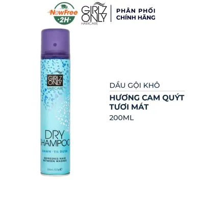 Dầu Gội Khô Girlz Only Hương Cam Quýt Tươi Mát 200ml
