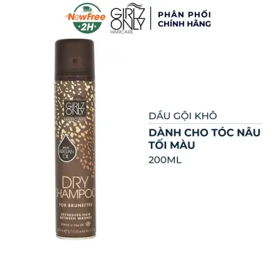 Dầu Gội Khô Girlz Only Cho Tóc Nâu, Tối Màu 200ml