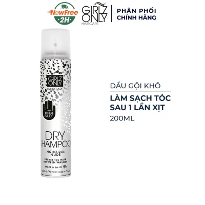 Dầu Gội Khô Girlz Only Làm Sạch Tóc Sau 1 Lần Xịt 200ml