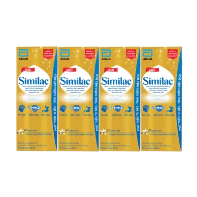 Lốc 4 Hộp Sữa Dinh Dưỡng Similac Eye-Q Hương Vani 180ml
