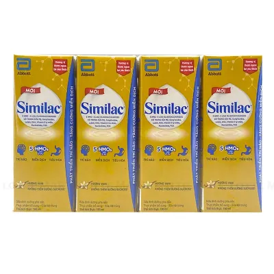 Lốc 4 Hộp Sữa Dinh Dưỡng Pha Sãn Abbott Similac Hương Vani 180ml