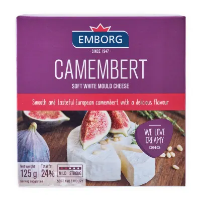 Phô Mai Camembert Emborg Hộp 125g