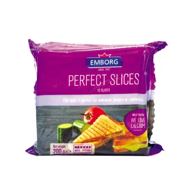 Phô Mai Lát Emborg Perfect Slices Gói 200g