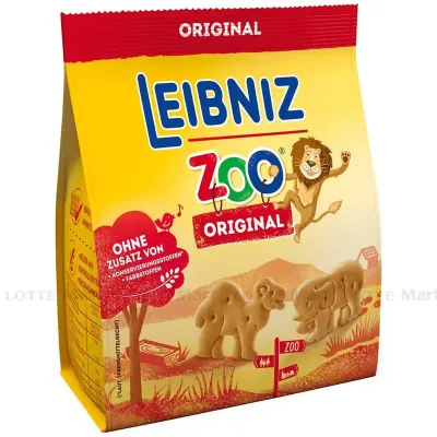 Bánh Quy Bơ Hình Thú Bahlsen Zoo Leibniz 100g
