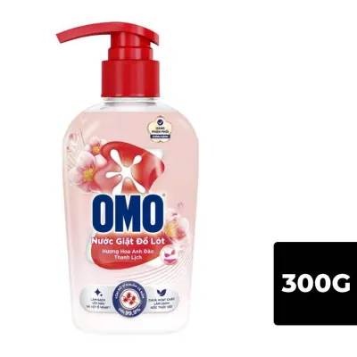 Nước Giặt Đồ Lót OMO Hương Hoa Anh Đào Cho Giặt Tay 300g