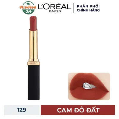 Son Môi L'Oréal Mịn Lì 129 I Lead - Cam Đỏ Đất 1.7g