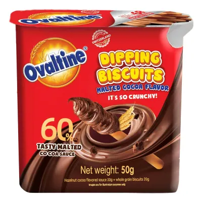 Bánh Quy Chấm Vị Cacao Lúa Mạch Ovaltine 50g