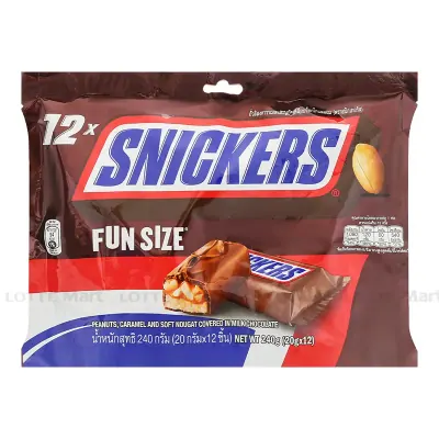 Kẹo Chocolate Snickers Funsize 240g