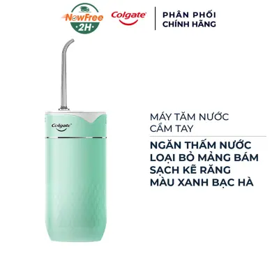 Máy Tăm Nước Colgate Cầm Tay Ngăn Thấm Nước Màu Xanh Bạc Hà