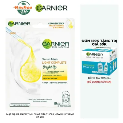 Mặt Nạ Garnier Tinh Chất Sữa Tươi & Vitamin C Sáng Da 28g