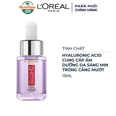Serum L'Oréal Hyaluronic Acid Cấp Ẩm Sáng Da 15ml