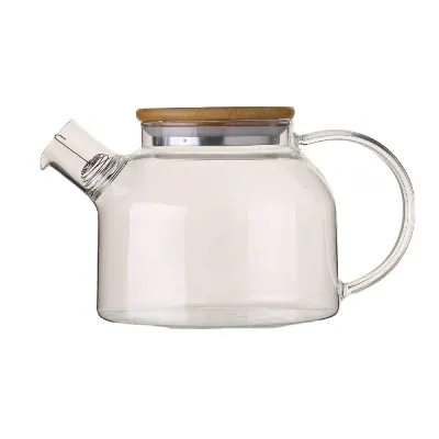 Bình Trà Thủy Tinh Deli Nắp Gỗ GPH20-1L