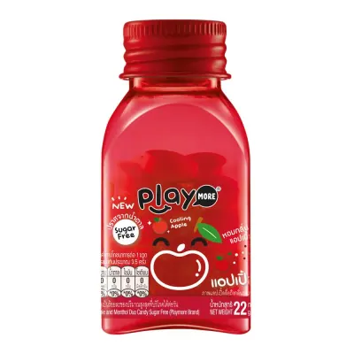 Kẹo The Playmore Hương Táo Hũ Đỏ 22g