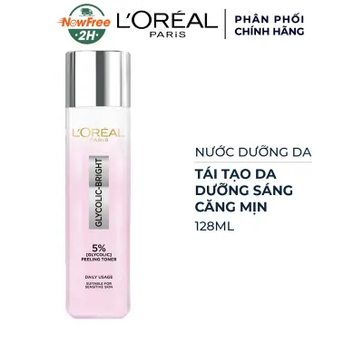 Toner L'Oréal Tái Tạo Da, Dưỡng Sáng và Căng Mịn 128ml