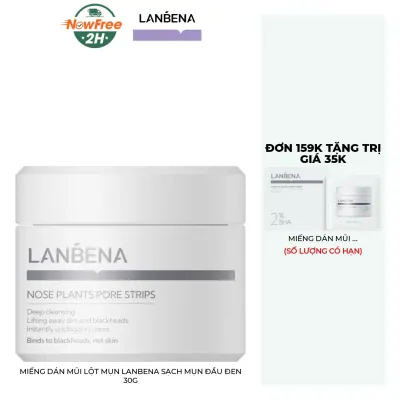 Miếng Dán Mũi Lột Mụn Lanbena Sạch Mụn Đầu Đen 30g