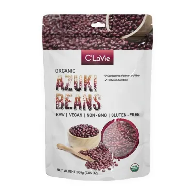Đậu Đỏ Azuki Hữu Cơ C'LaVie Gói 200g