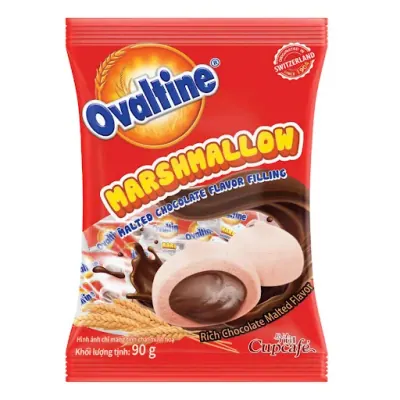Kẹo Marshmallow Ovaltine Nhân Sô Cô La Gói 90g