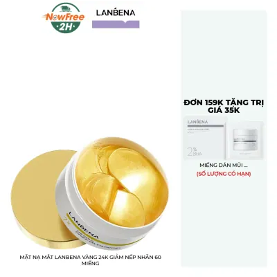 Mặt Nạ Mắt Lanbena Vàng 24K Giảm Nếp Nhăn 60 Miếng