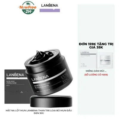 Mặt Nạ Lột Mụn Lanbena Than Tre Loại Bỏ Mụn Đầu Đen 30g
