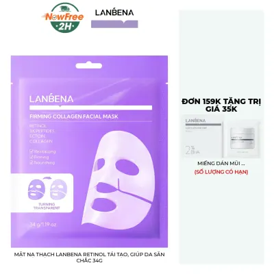 Mặt Nạ Thạch Lanbena Retinol Tái Tạo, Giúp Da Săn Chắc 34g
