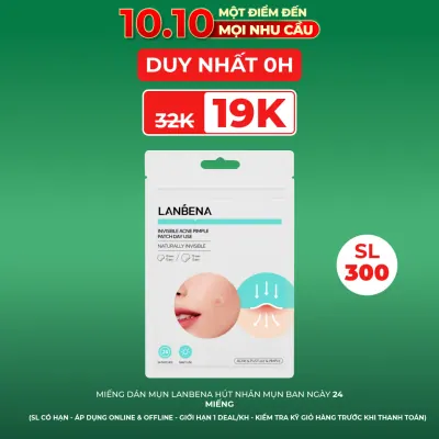 Miếng Dán Mụn Lanbena Hút Nhân Mụn Ban Ngày 24 Miếng