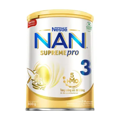 Sản Phẩm Dinh Dưỡng Công Thức Nan Supremepro 3 Hộp Thiếc 800g