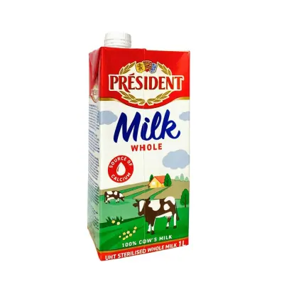 Sữa Tươi Tiệt Trùng Nguyên Kem President 3.5% Béo 1L