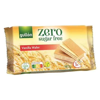 Bánh Xốp Không Đường Nhân Socola Zero Gullon 180g