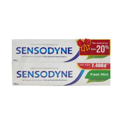 Bộ 02 Kem Đánh Răng Sensodyne Fresh Mint 160g