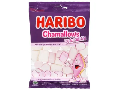 Kẹo Xốp Haribo C.pink & White 70g
