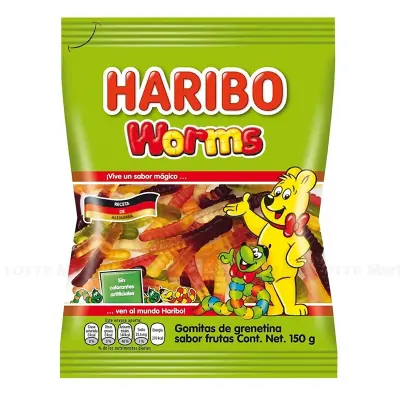 Kẹo Dẻo Haribo Worms Bịch 80g